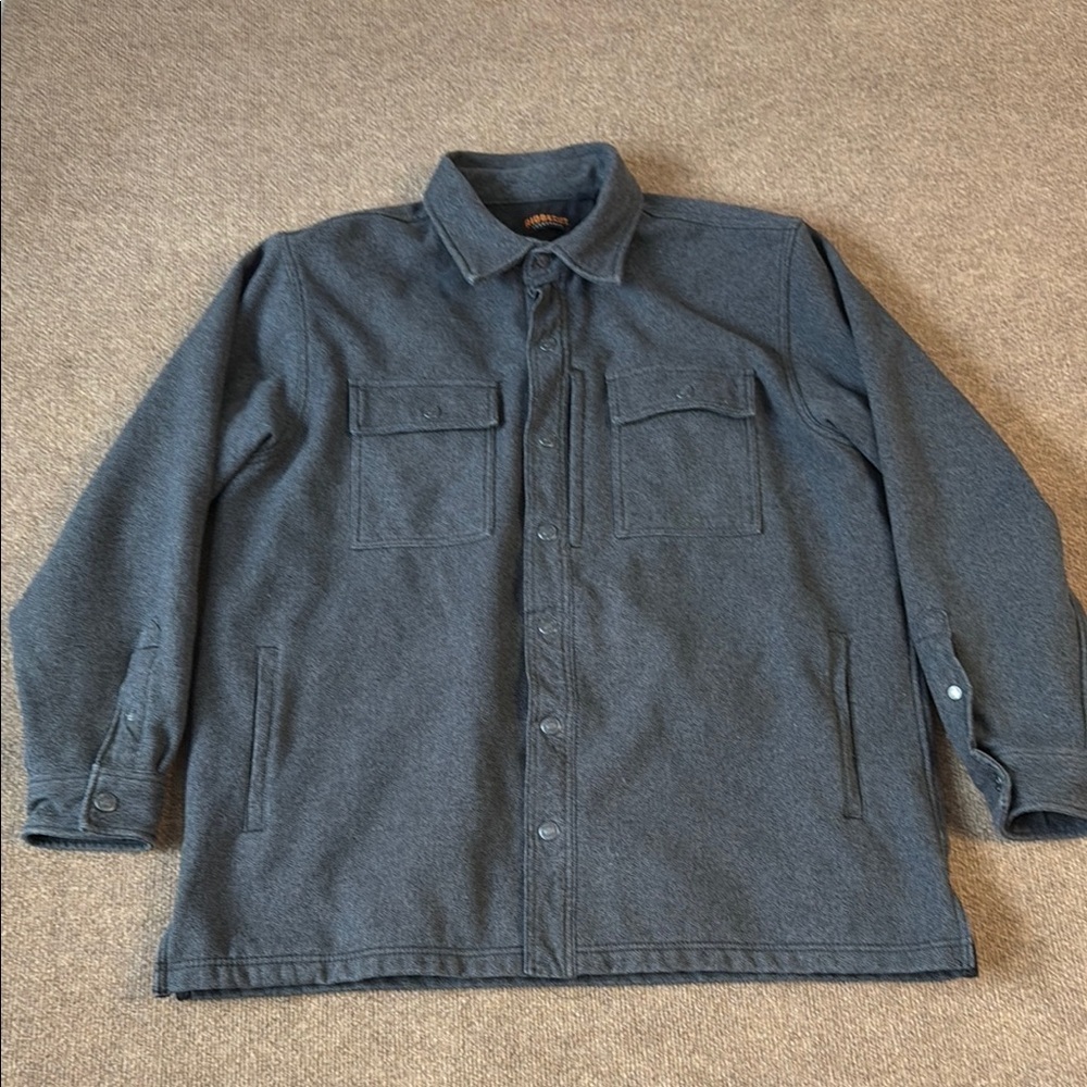 RIDGECUT Toughwear Men's Charcoal Gray Extra Heavyweight Flannel Shacket XLT
